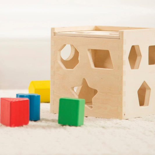 Wooden Shape Sorting Cube